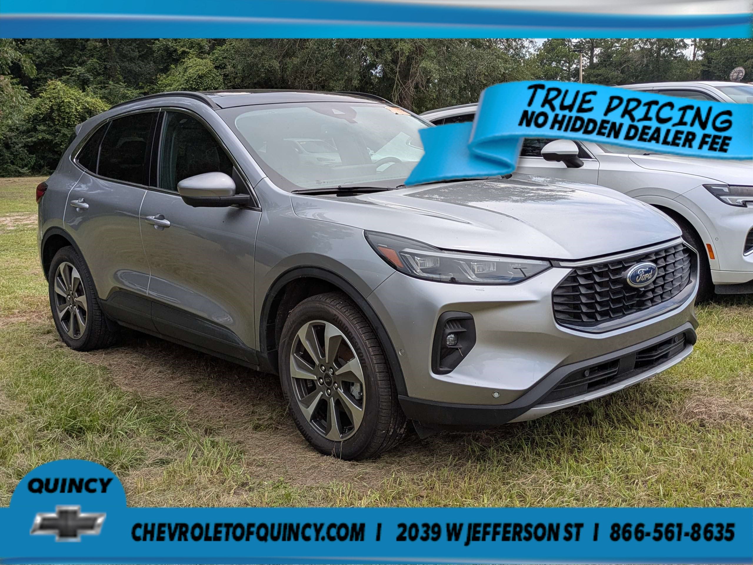 2024 Ford Escape Platinum in Silver — front three-quarter view