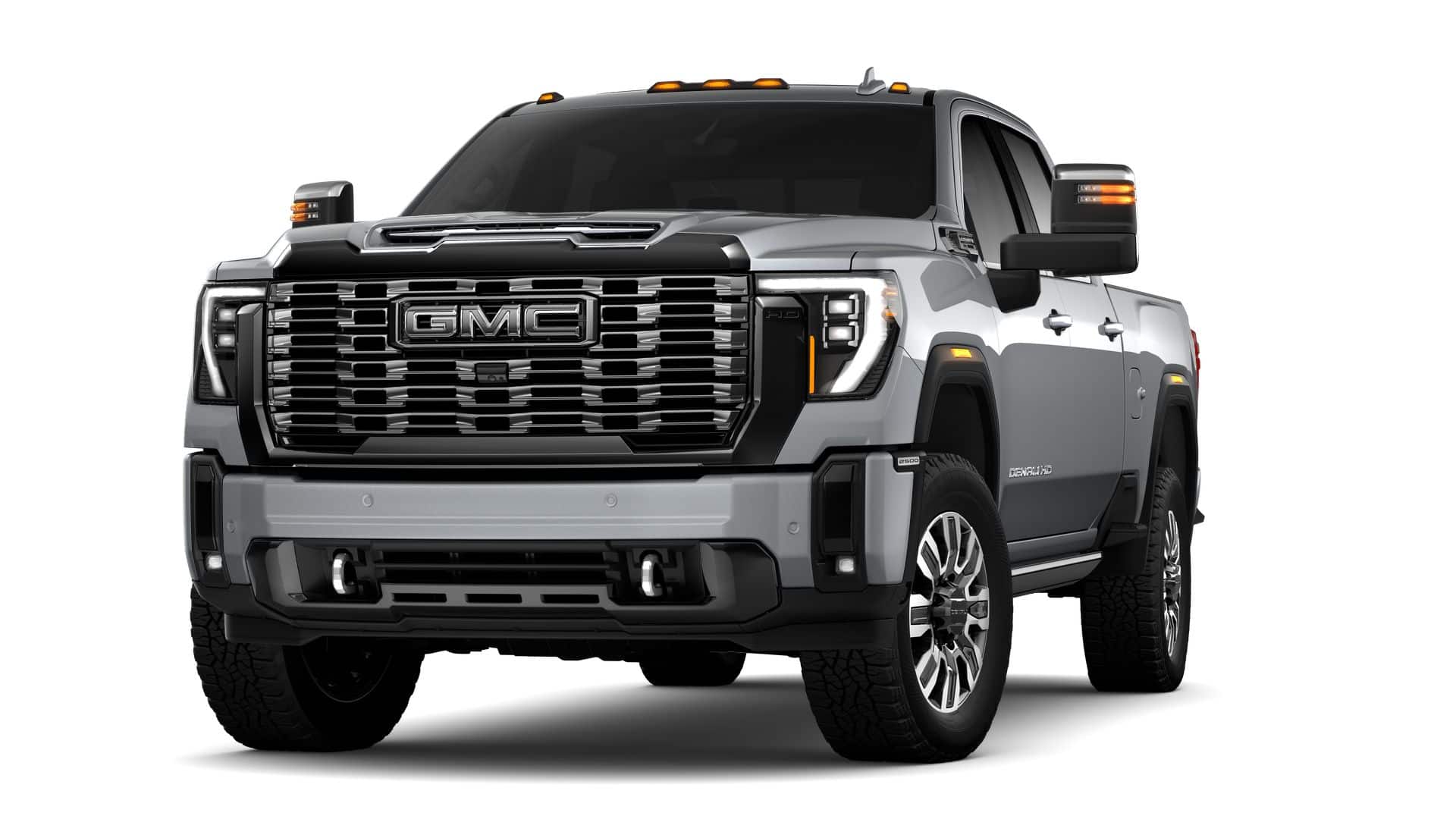 2026 GMC Sierra 2500 HD Denali Ultimate in Sterling Metallic — front three-quarter view