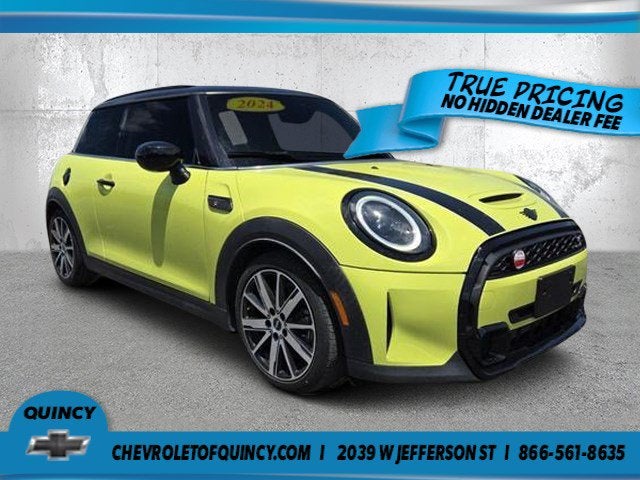 2024 MINI Hardtop Cooper S in Yellow — front three-quarter view